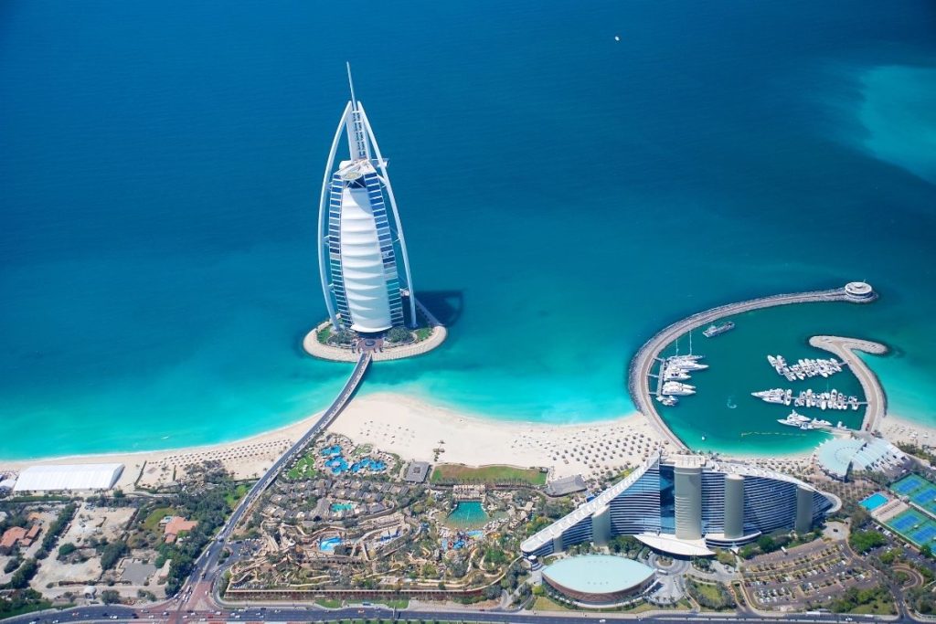 burj al arab helicoptere dubai