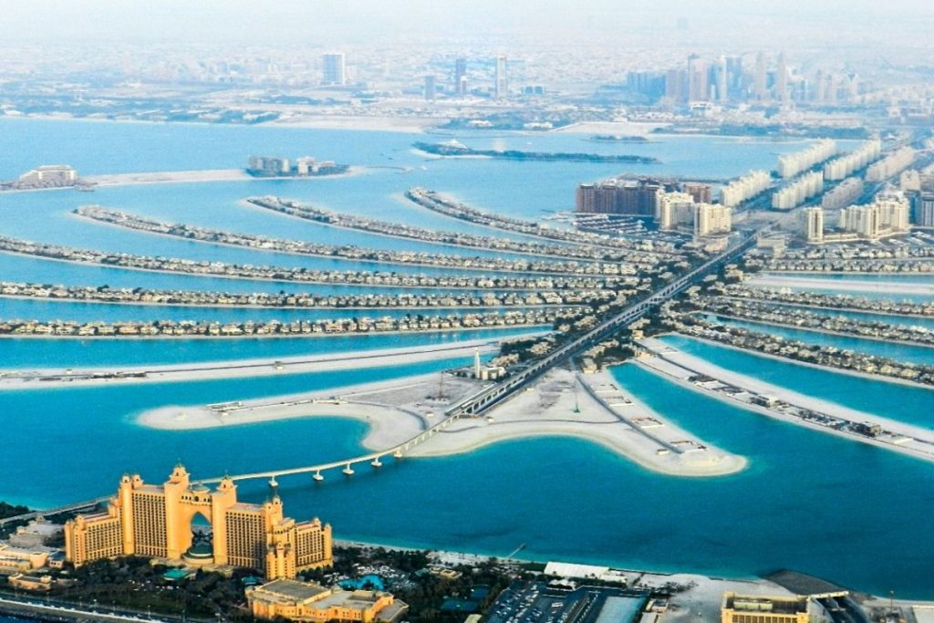 palm jumeirah helicoptere dubai